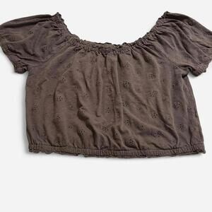 American Eagle off the shoulder crop top Size Large